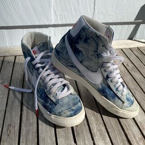 Nike Blazer high top denim color